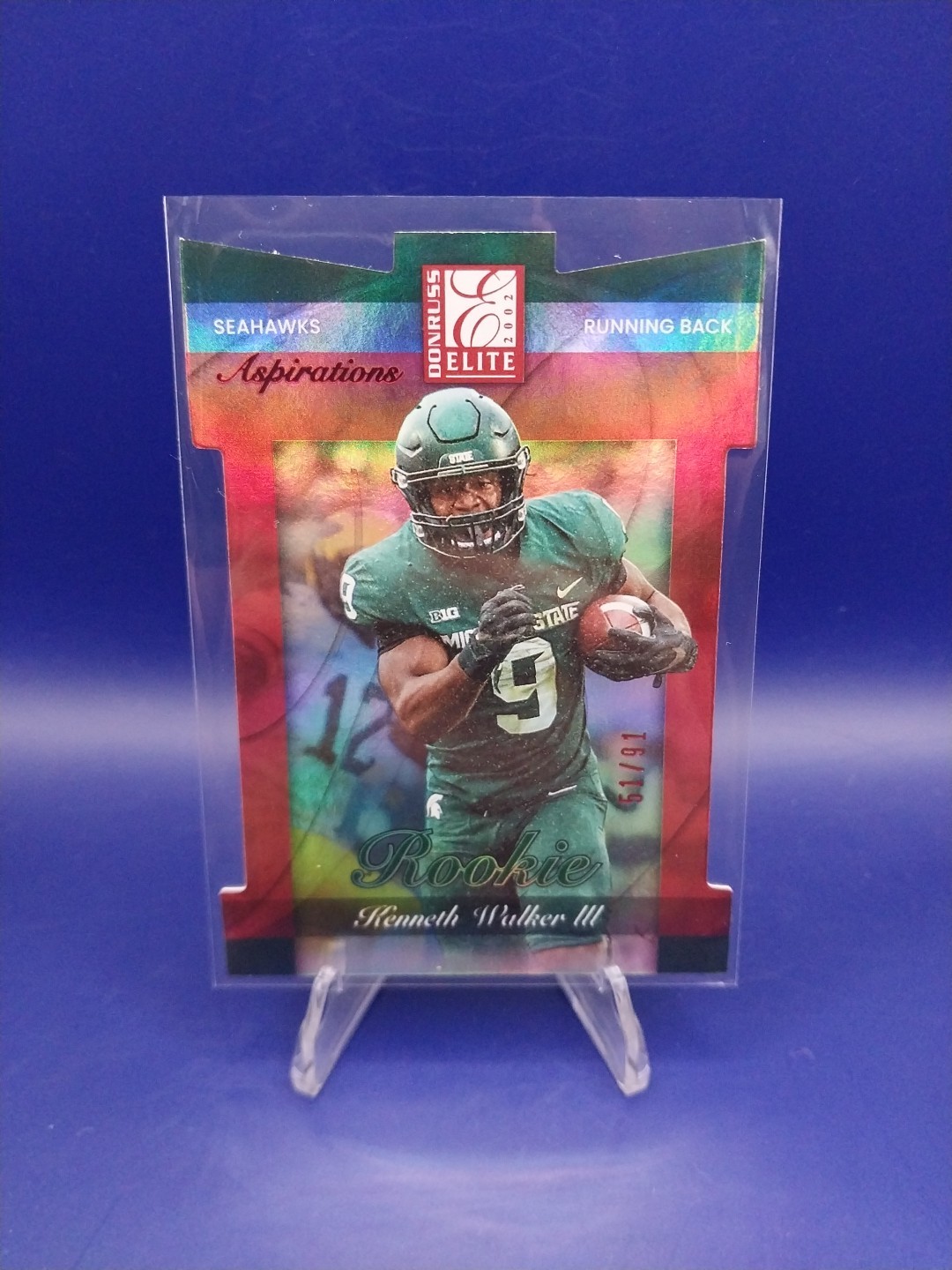 2022 Panini Donruss Elite Rookies Kenneth Walker III #110 Aspirations /91 (RC)