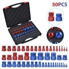 50Pcs Inch & Metric Set Nut and Bolt Thread Checker Identifier Thread Gauges Box