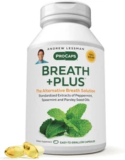 ANDREW LESSMAN Breath Plus 60 Softgels - Natural Breath Freshener, Helps Odors