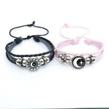 Trendy 2PCS Glow in the Dark Bracelets for Couples  Best Friends Bonding Gifts