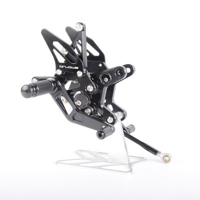 Arlows Racing Fussrastenanlage Kawasaki ZX6R ZX600 2005-2018 Schwarz