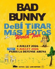 2 ticket de concert platinum BAD BUNNY   Emplacement avec vue dégagé 