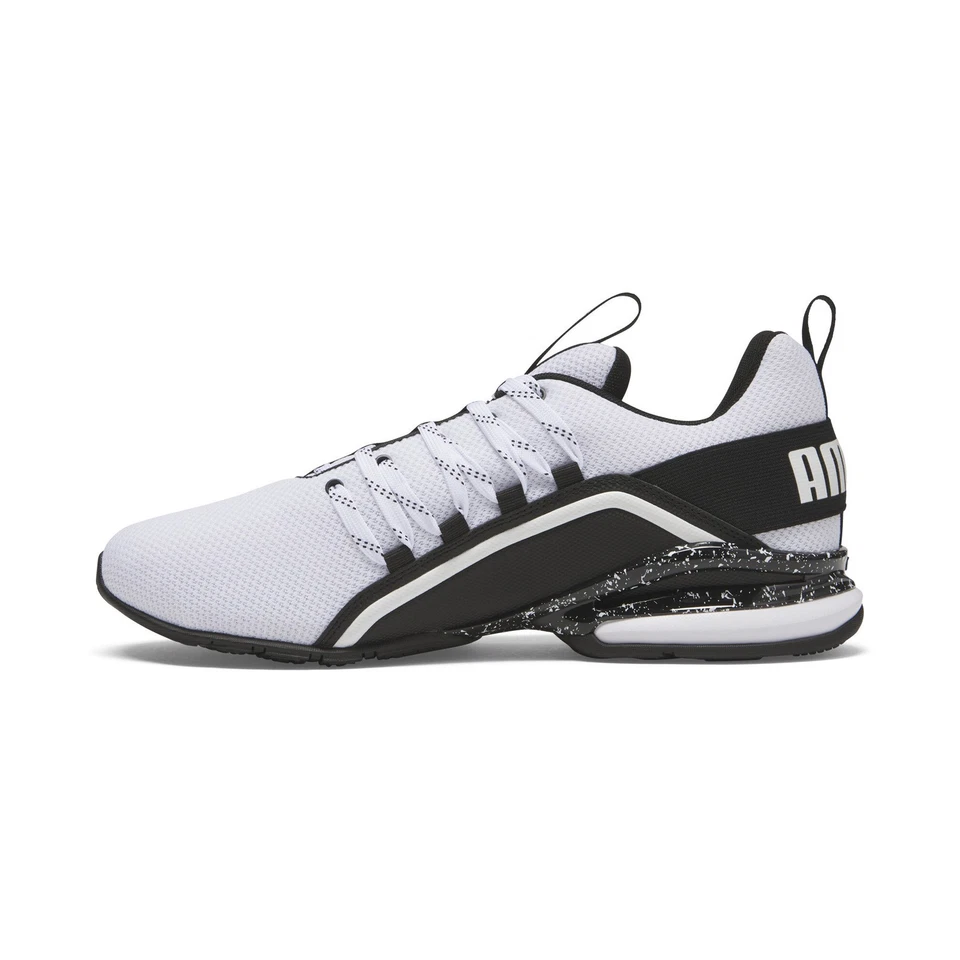 Puma Axelion Cyber City 31032101 Mens White Mesh Athletic Running Shoes - Image 2 of 4