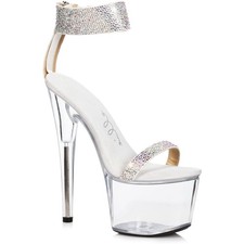 Ellie 7 Inch Stiletto High Heel Sandal With Rhinestone Strap 709-Anika