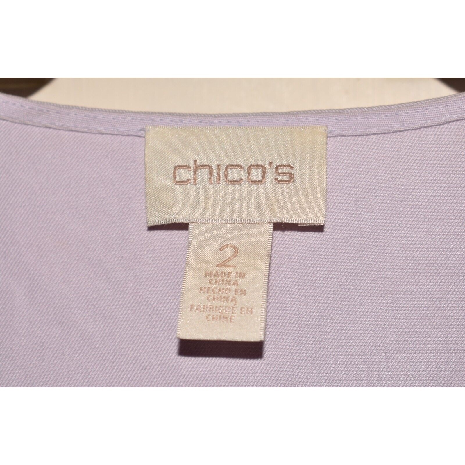CHICO'S $129 Soft Drape Open Jacket Lavender Chic… - image 4