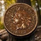 1902 Indian Head Cent Actual Coin Shown - 28