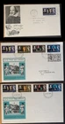 g(GB-2301) GB 1964 QE II (3) FDC's Shakespeare set Stratford & Wigan cds