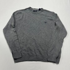 Chaps Knitted Jumper Pullover Knit Sweater With Embroidered Logo Men's 2XL