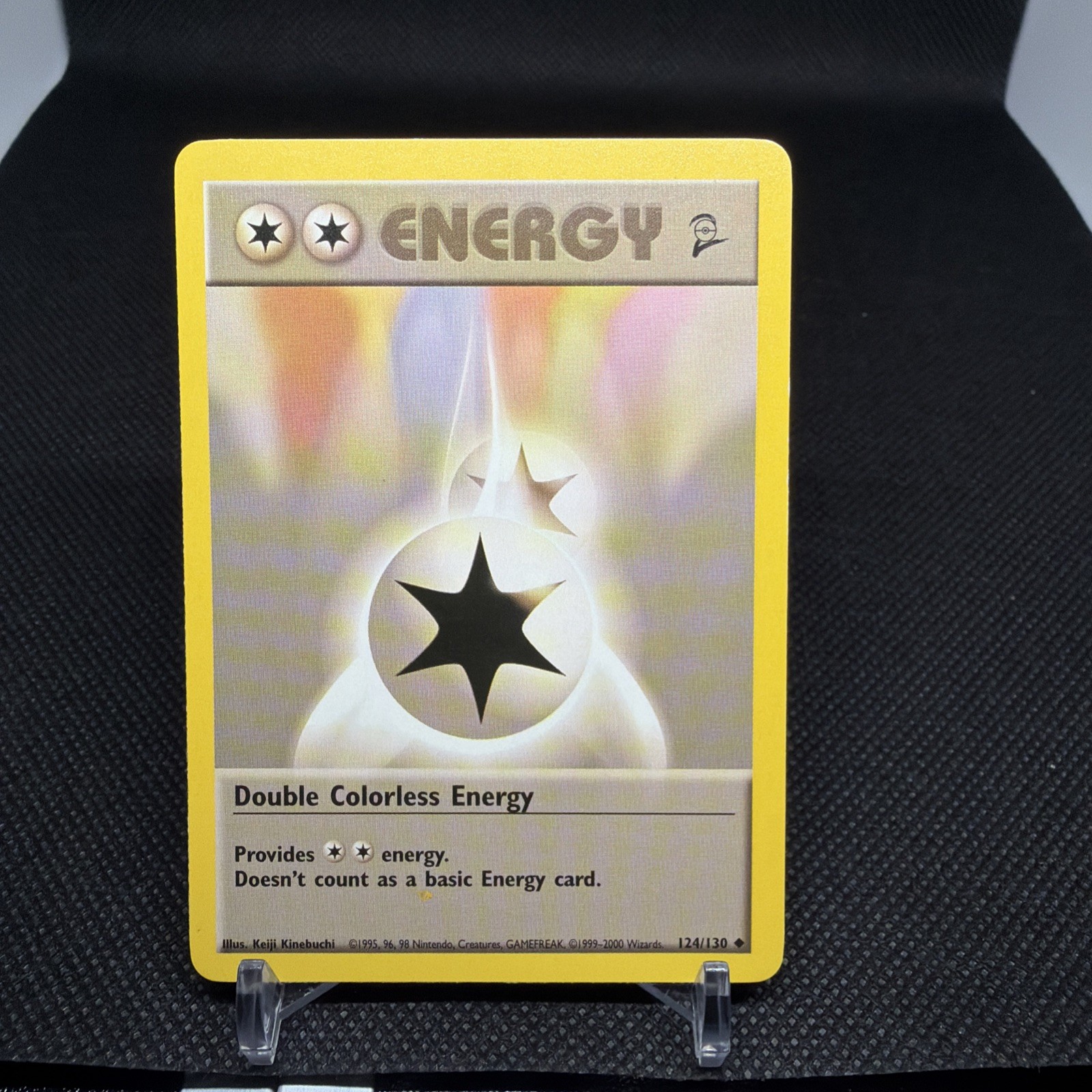 Pokemon Base Set 2 #124/130 Double Colorless Energy