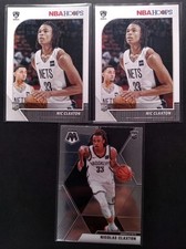 2019-20 Panini Mosaic And Hoops Rookie Nic Claxton New Jersey Nets
