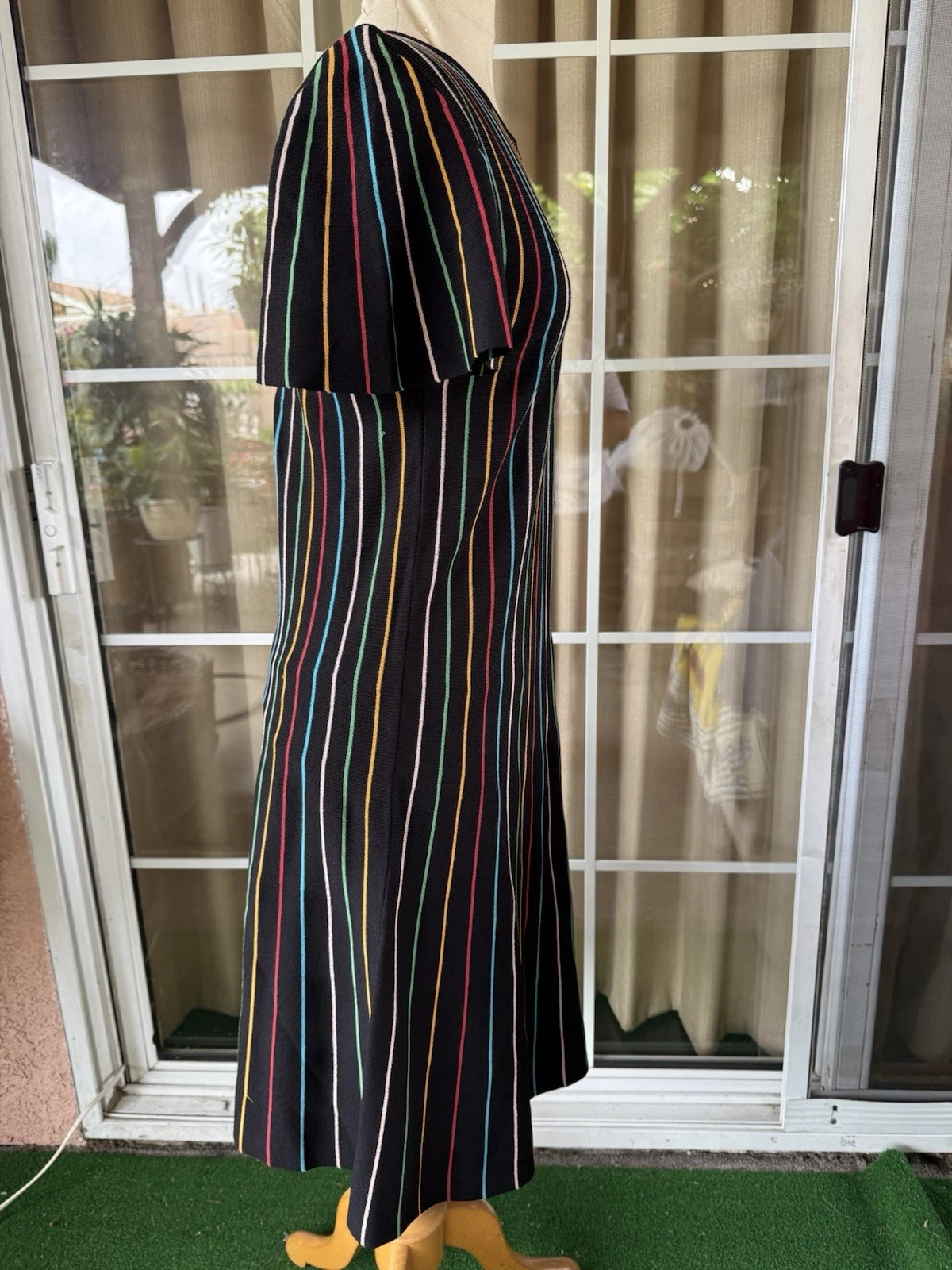 Abito maglia maglia maglia RED VALENTINO nero multicolore righe XL