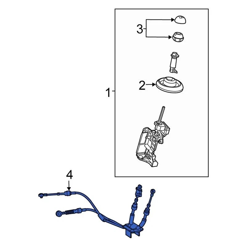 For Fiat 500 2012-2017 Fiat 68073433AC Manual Transmission Shift Cable Foto 4 de 4