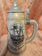 Anheuser Busch Budweiser Beer Stein "G" Series Lidded Limited Edition III NOS