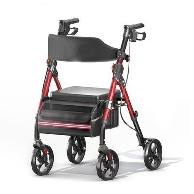 Matinal Foldable Rollator Walkers with Seat for Seniors, 350 lb Capacity, DJYC1