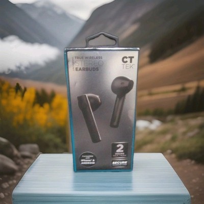 True Wireless Universal Stereo Earbuds By CT TEK~ iPhone & Droid Charging Case 
