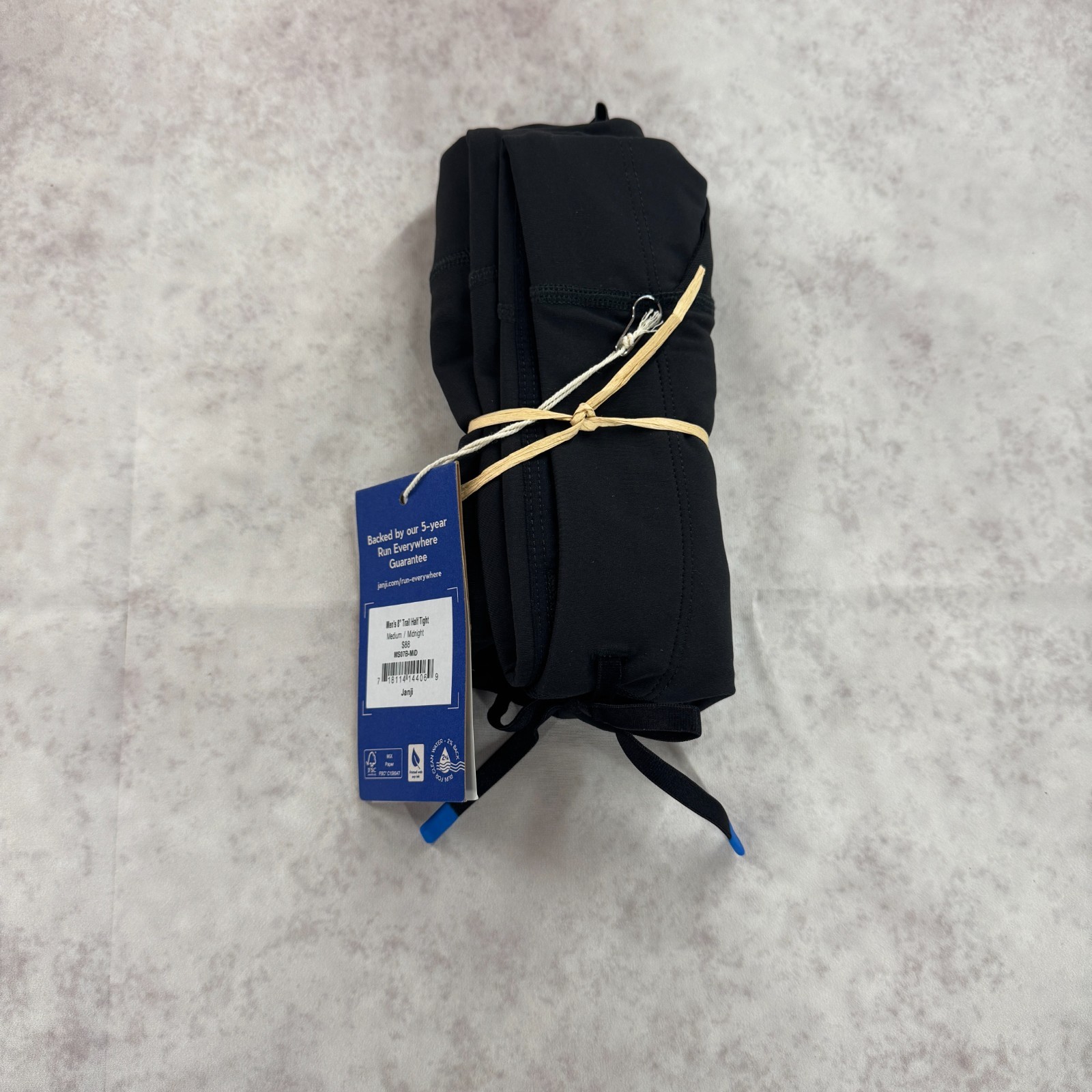 Janji Men's 8" Trail Half Tight - Unlined - Midnight - Various Sizes