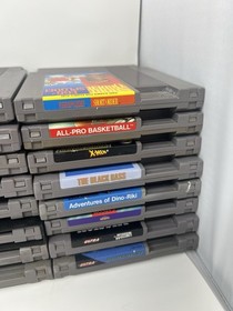 Huge NES 50 game lot, Mega man 2-3, Adult collection, Tested working!