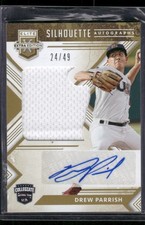 DREW PARRISH 2018 Panini Elite Extra Silhouette Relic Auto Autograph #D /49