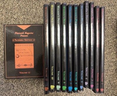 Weldon's Practical Needlework Complete 12 Volume Set Victorian Design Patterns