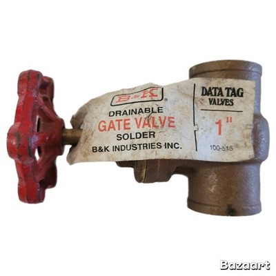 B&K Drainable Solder 1'' Gate Valve 100-515