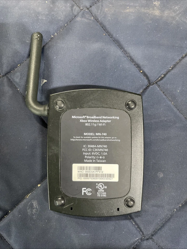 Original OG Microsoft Xbox MN-740 Banda Ancha Redes Inalámbricas *Solo Adaptador* Foto 4 de 4