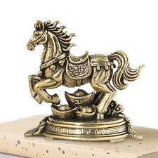 2026 Year of the Horse Figurine Brass Horse Statue Good Fortune Decor