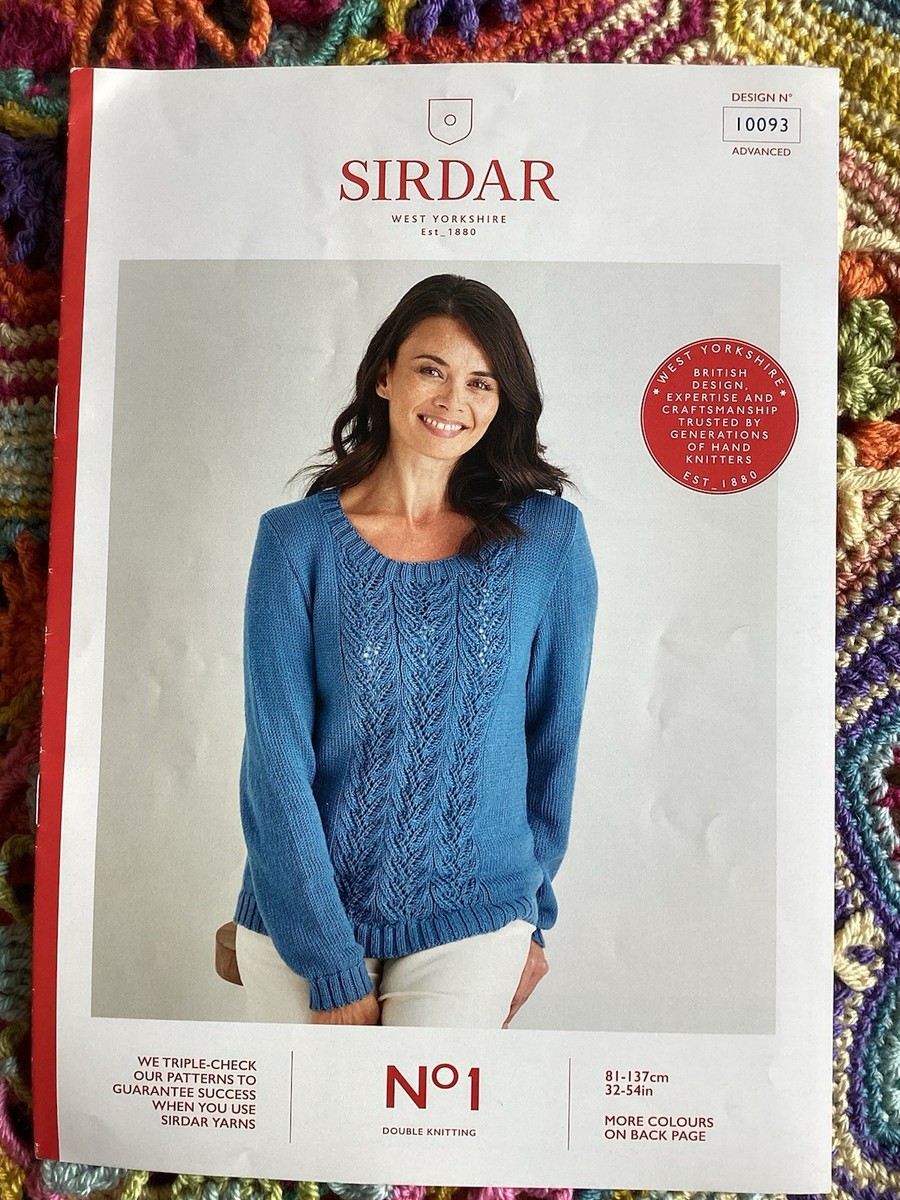 Ladies Sirdar Dk Sweater Knitting Used 10093 UK