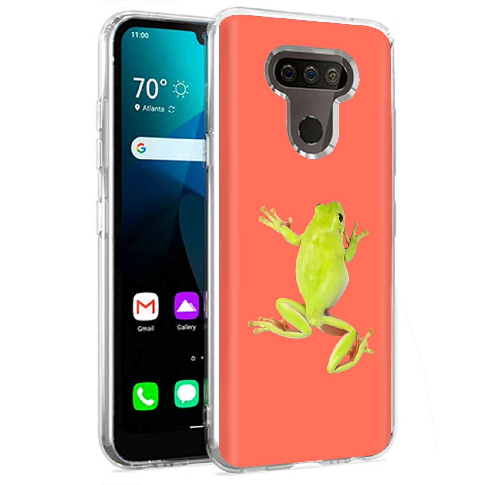 Phone Case for LG Harmony 4,Premier Pro Plus,K41, Frog Photo Print