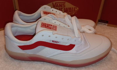 Vans Men's 5/Women's 6.5 Ave Sport Leather Chili Pepper White - VN0A5JIB82E