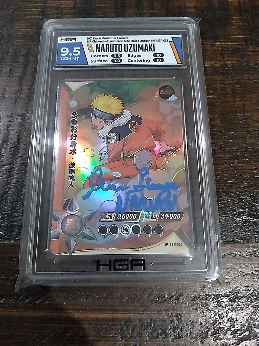 Naruto Uzumaki Kayou Holo Signed Maile Flanagan Graded 9.5 Graded