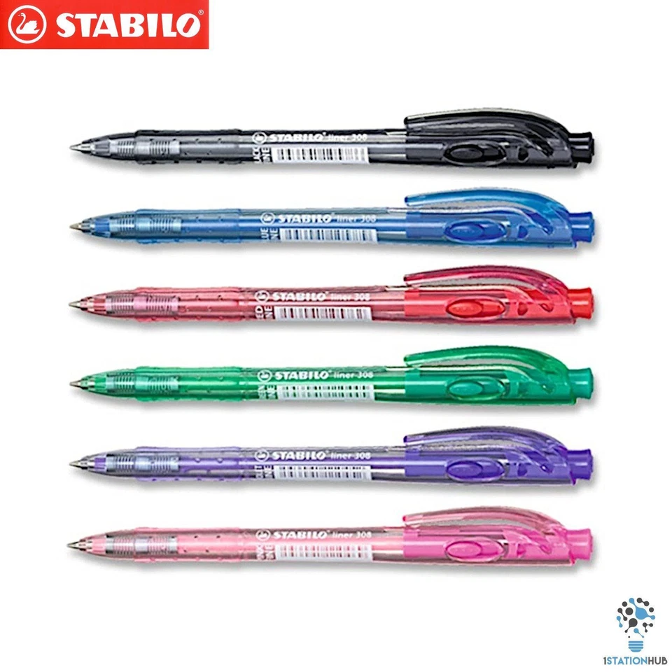 Stabilo Liner 308F Ballpoint Pen | Fine 0.7mm | Office Home School Stationery - Image 1 of 4
