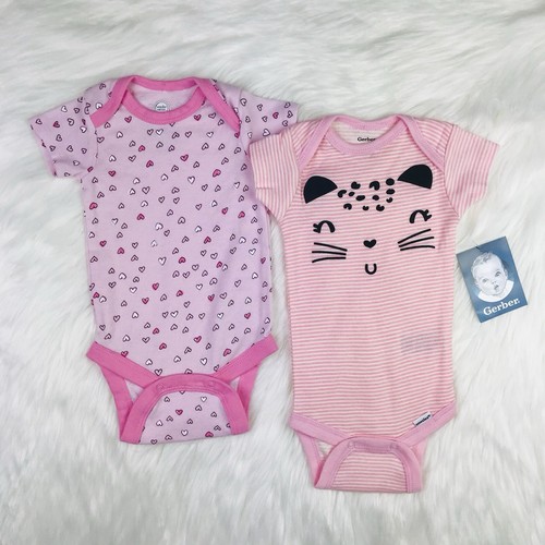 2 Piece Bundle Baby Girls Bodysuits 0-3M
