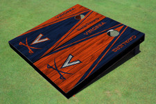 University of Virginia Alternating Wood Look Triangle Cornhole Boards
