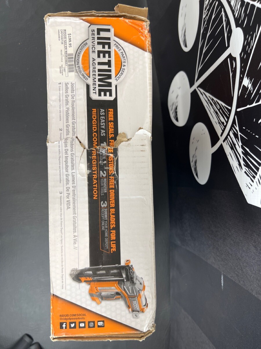 RIDGID NAIL GUN R09892B RC0823AS (DRP006728) 648846065137 eBay