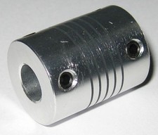 6 mm to 8 mm Shaft Flexible Coupling - 6mm to 8mm - Aluminum Flex Coupler