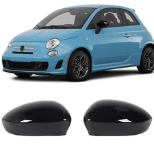 Rearview Exterior Mirror Cover Cap For Fiat 500 2007-2024/Grande Punto 2005-2018