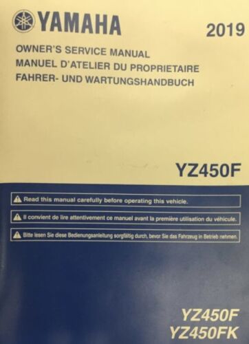 2018-2021 Yamaha YZ450F Motocross Workshop Repair Service Owners Manual CD PDF - Foto 1 di 2
