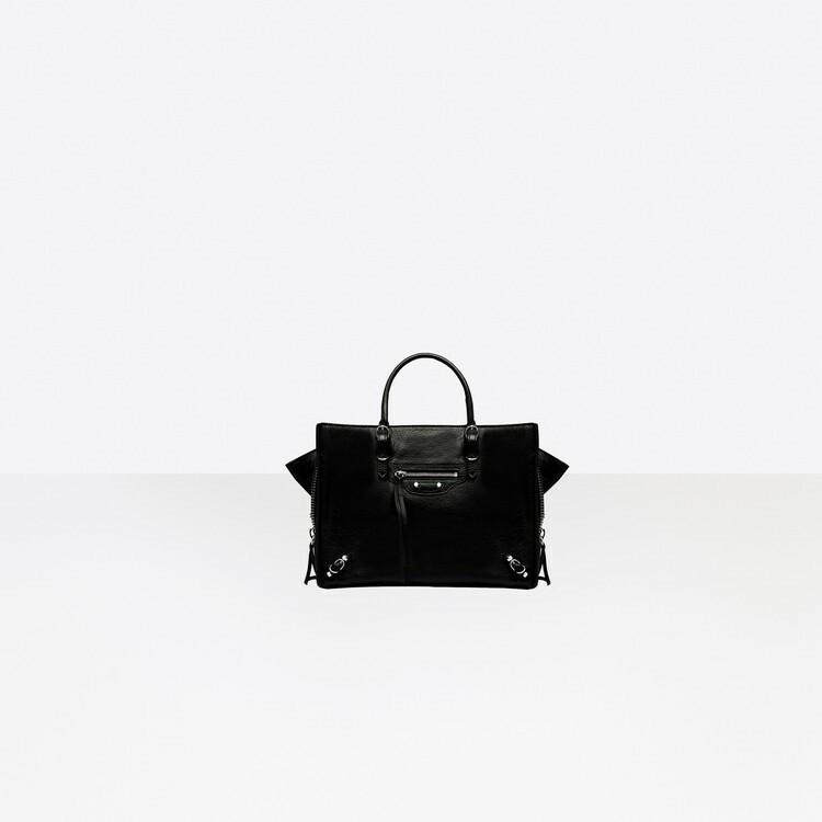 送料関税込◇BALENCIAGA Papier レザー トートバッグ Negotiable* BALENCIAGA - PAPIER B4 SMALL TEXTURED-LEATHER