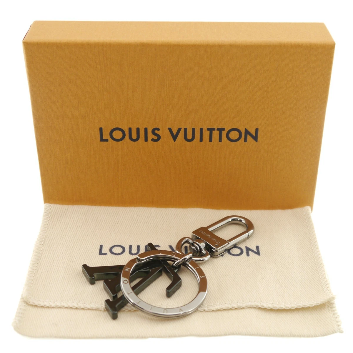 Authentic LOUIS VUITTON Porte Clew LV Upside Down Key Ring Holder