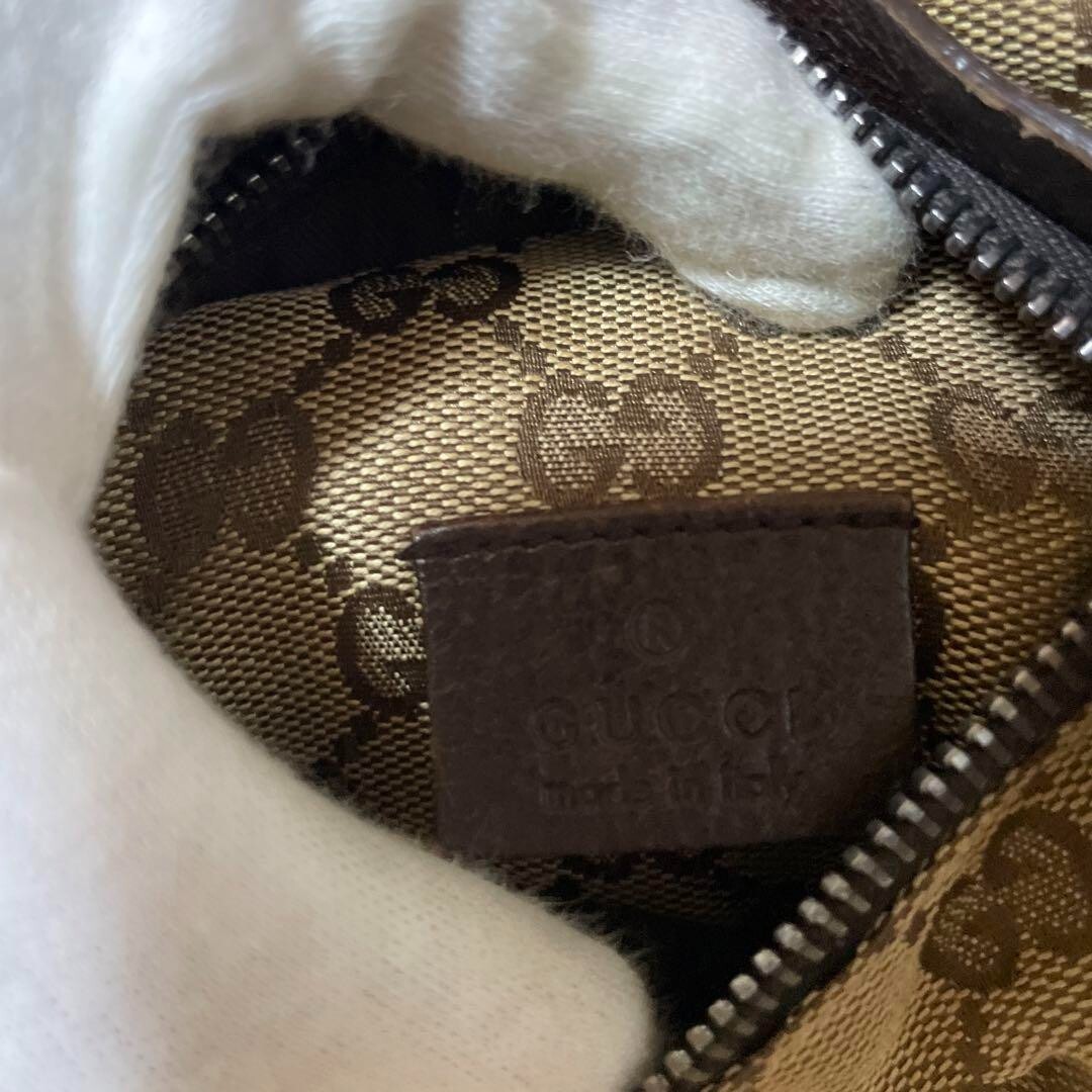 GUCCI GG Canvas Waist Pouch Shoulder Bum Bag Belt Bag Beige GUCCI GG Canvas Waist Pouch Shoulder Bum Bag Belt Bag Beige