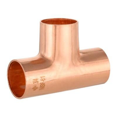 30 PCS EFIELD 3/4''X 3/4'' X3/4'' C X C X C Tee Copper Solder Fittings, Lead Free
