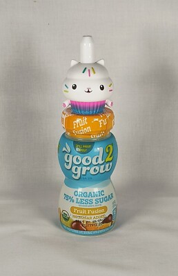 Good 2 Grow Hello Kitty Cupcake Juice Bottle and Toppert