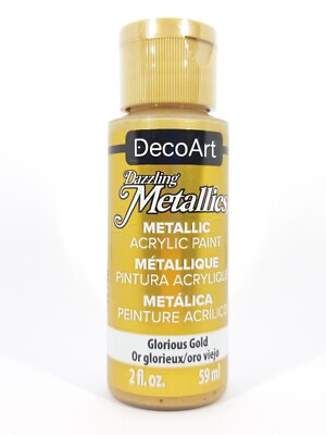 DecoArt Dazzling Metallics Acrylfarbe 59ml DA071 Glorious Gold