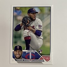 2023 Topps Series 2 Simeon Woods-Richardson Baseball Card  #479 Rookie Twins. rookie card picture