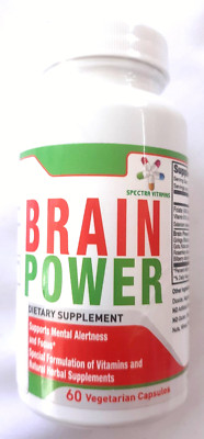 Spectra Vitamins Brain Power 60 Vegetarian Capsules Ex 01/25