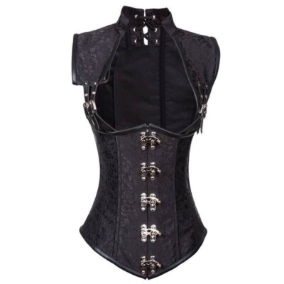 Women's Gothic Steel Boned Corset - Black / M