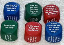 Learning Resources Reading Comprehension Cubes Homeschool Soft Foam Set 6 Guided