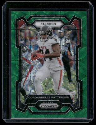 2023 Panini Prizm #12 Cordarrelle Patterson Green Scope #/75