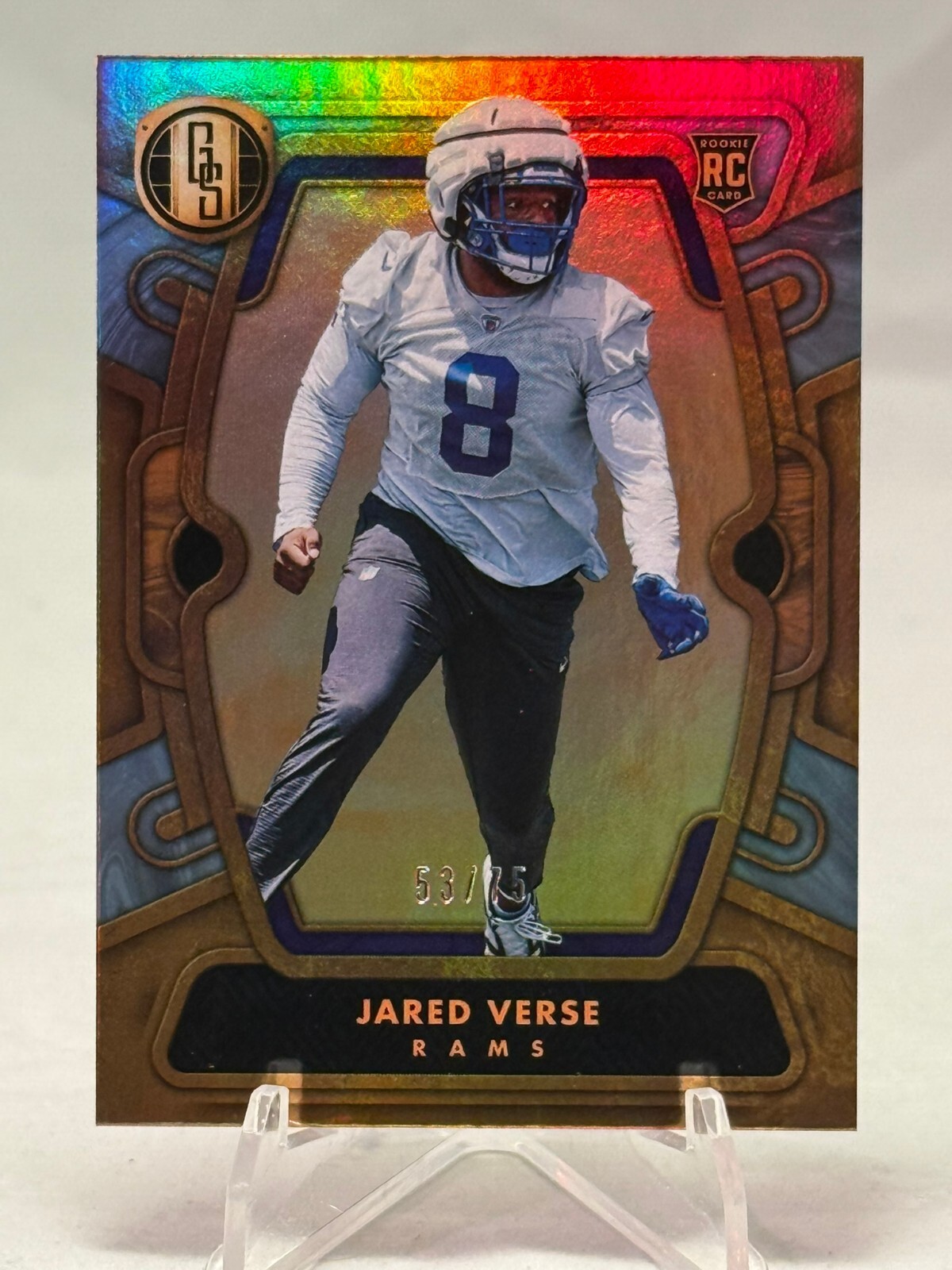 Jared Verse 2024 Gold Standard Rookie Platinum #'d /75! Rams
