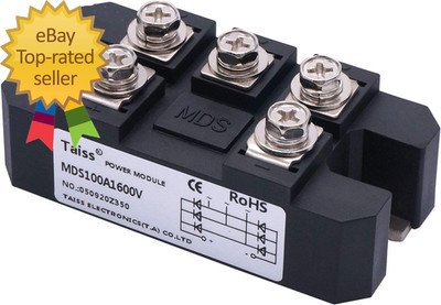 Bridge Rectifier 100A 1600V 5 Terminals 3 Phase Diode Module Rectifier MDS-100A